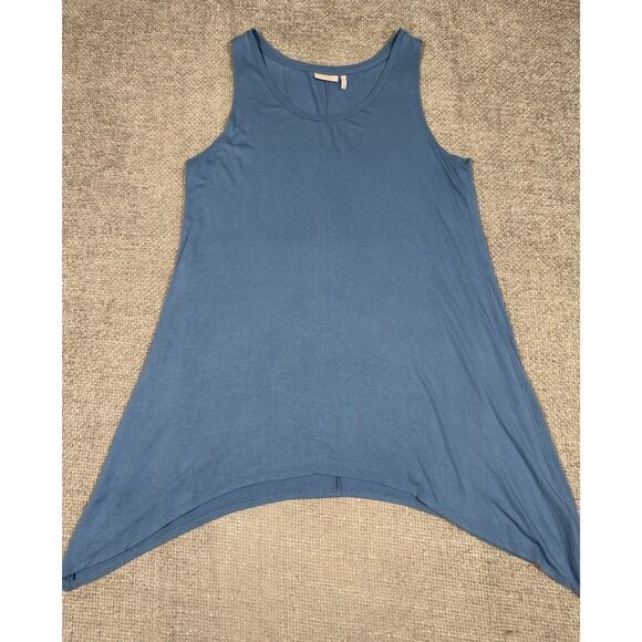 Logo‎ By Lori Goldstein Tank Top Womens Large Blue Sleeveless Tunic Lightweight - Picture 3 of 7